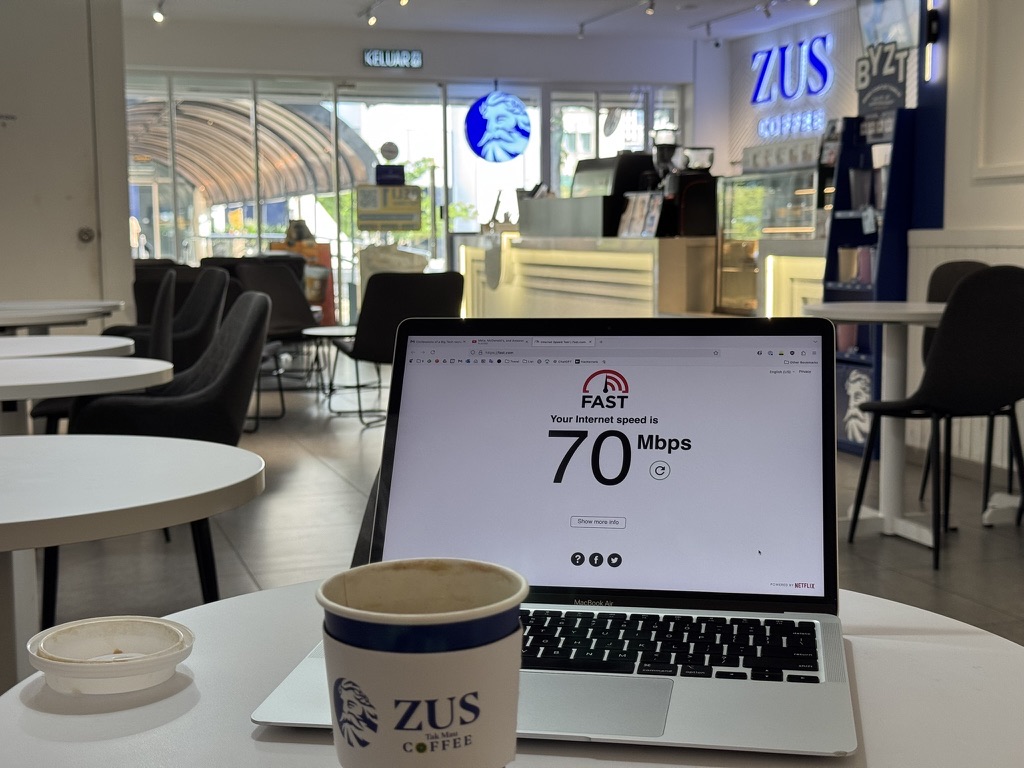 Zus Coffee wifi speed